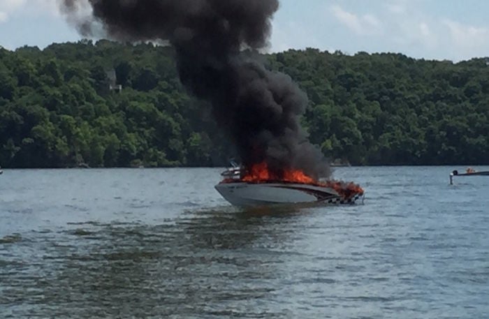 Boat Catches Fire, Woman Injured