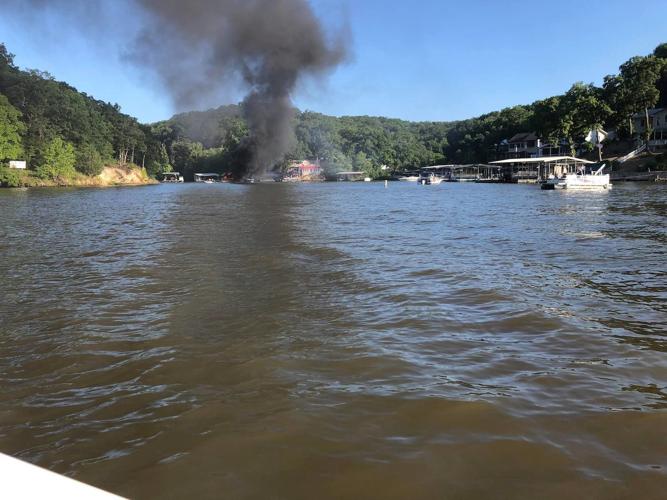 Boat Fire At Dock