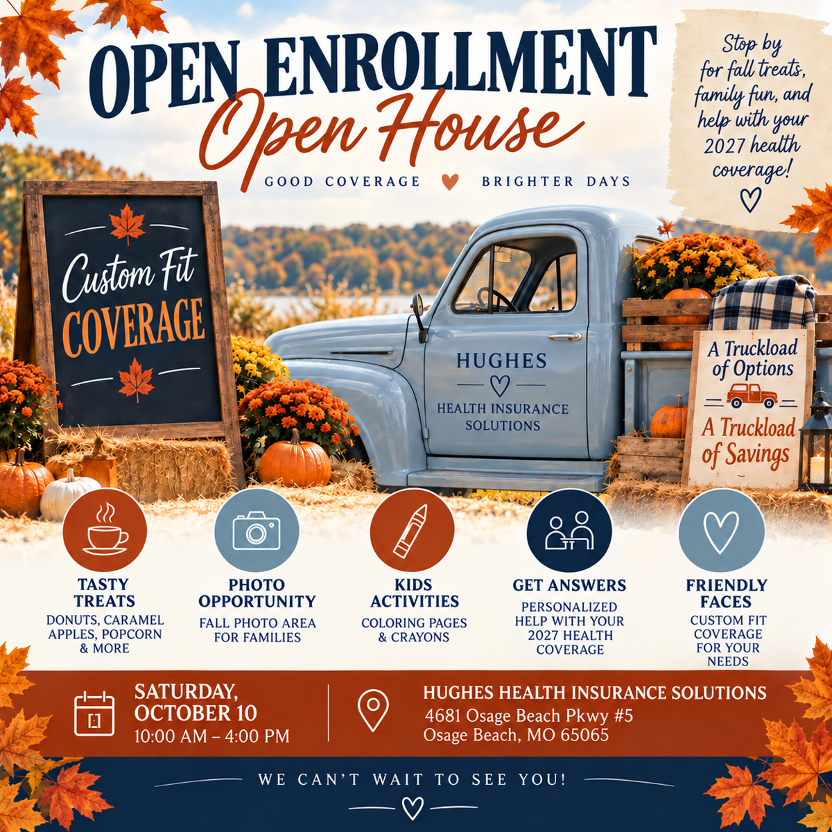 Hughes Health Insurance Open Enrollment Open House