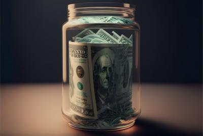 Jar of Money. Savings. Investment. Money. Coffee Can Investing