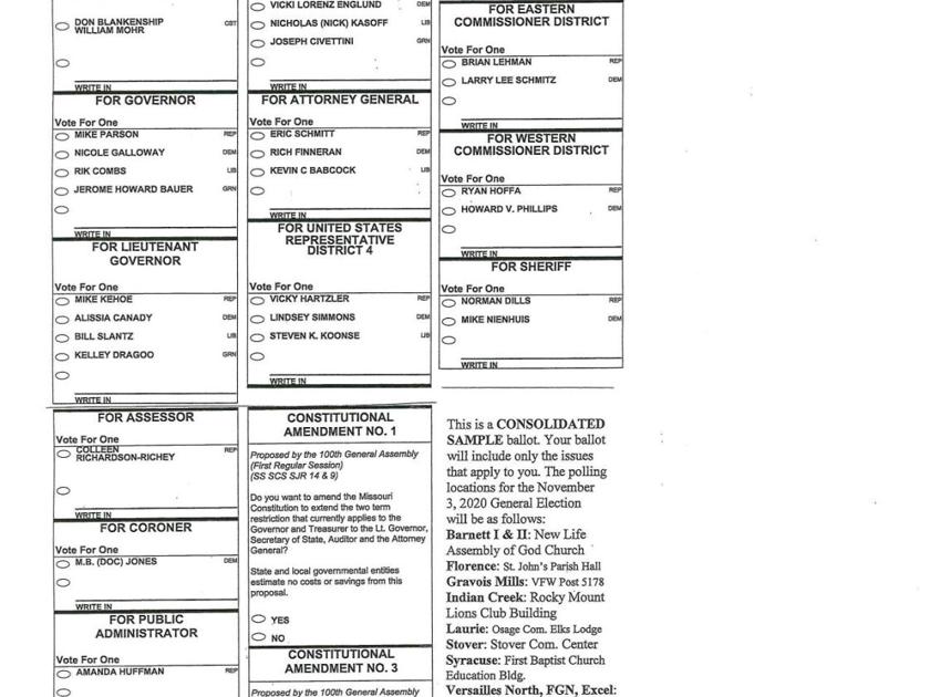 County Sample Ballot Nov. 2025