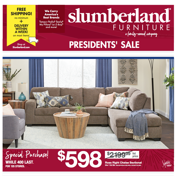 Slumberland S Presidents Day Sale Upcoming Events Lakeexpo Com
