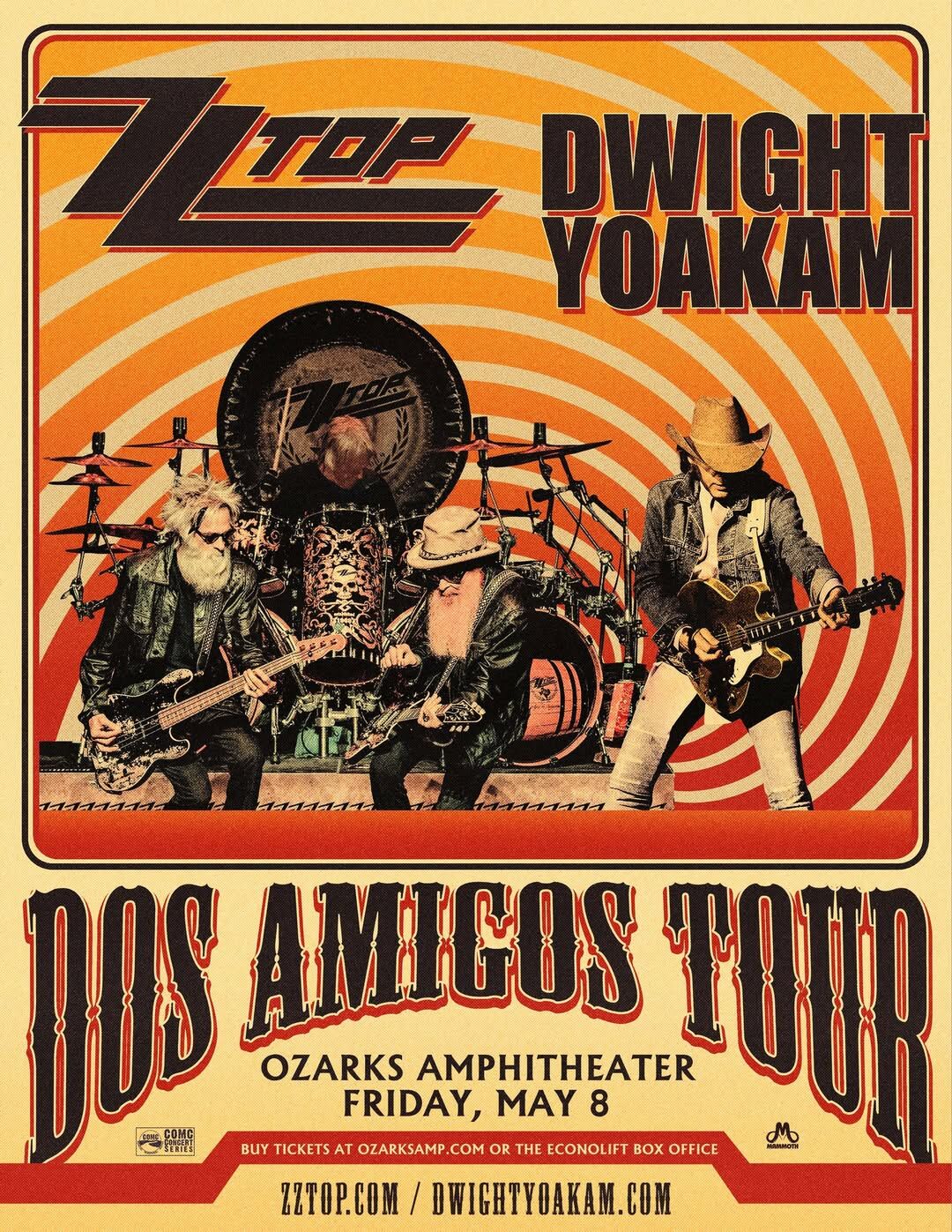 ZZ Top & Dwight Yoakum Coming To Lake Of The Ozarks In 2026