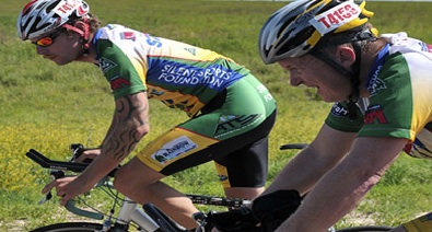 Super athletes to bike through lake area