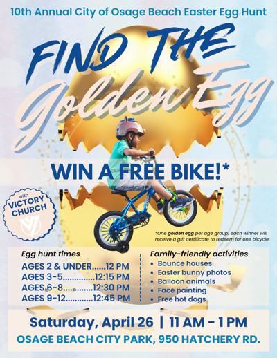 Easter Egg Hunt - Gold egg flyer approved