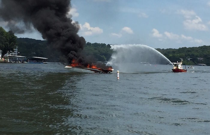 Boat Catches Fire, Woman Injured