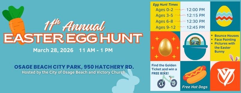 11th Annual Easter Egg Hunt At Osage Beach City Park