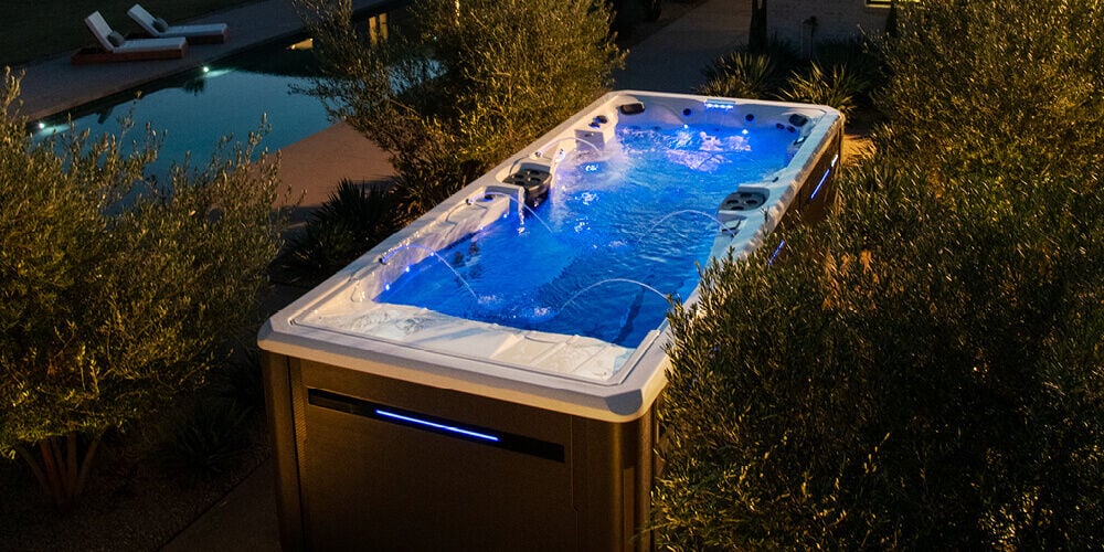 Michael Phelps Swim Spa In A Backyard