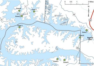 31 Lake Of The Ozarks Map W Mile Markers Maps Database Source