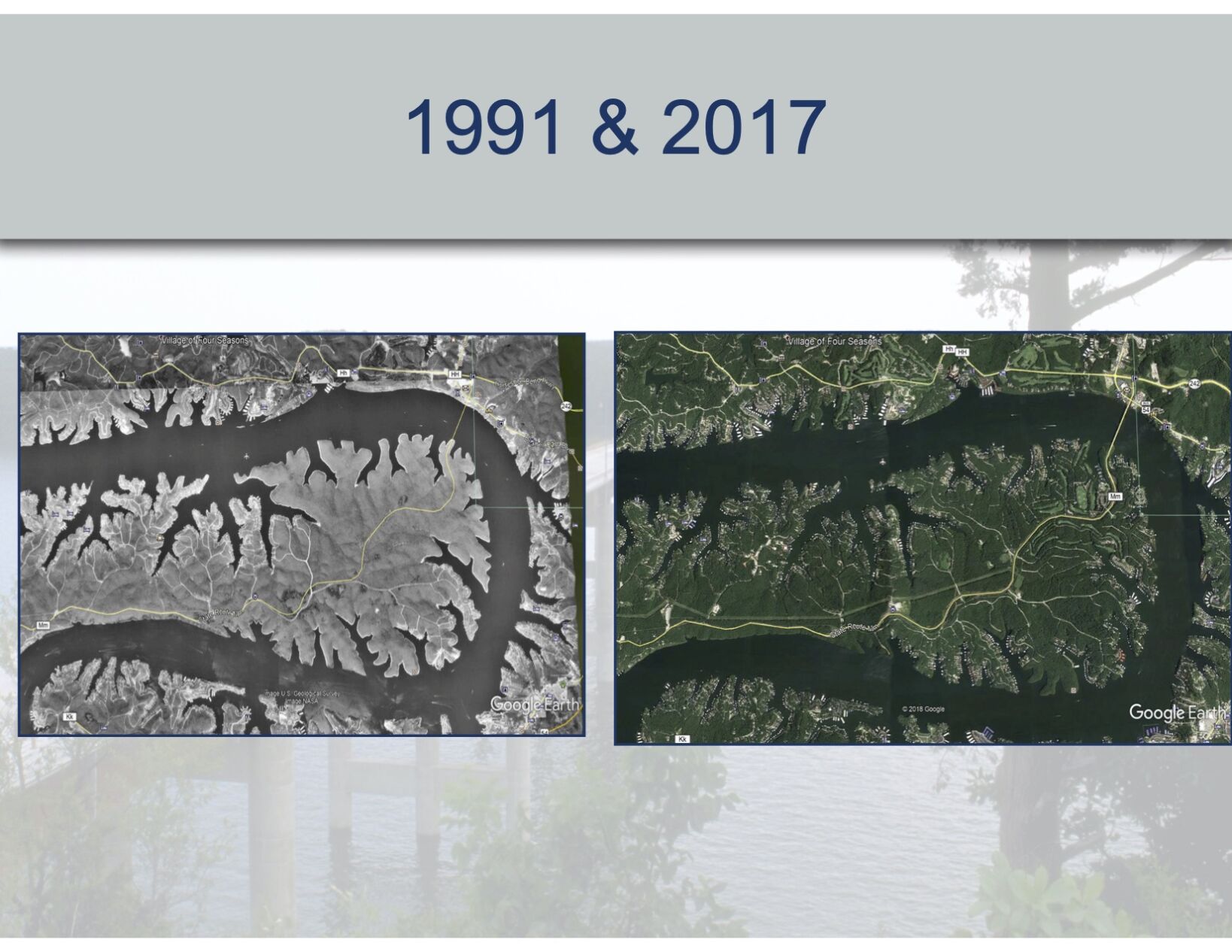 Lake Photo 1991 & 2017