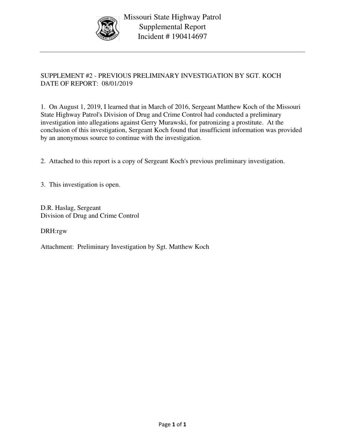 Murawski Investigation Doc 2-0 - 2019 Note of 2016 Preliminary Inquiry