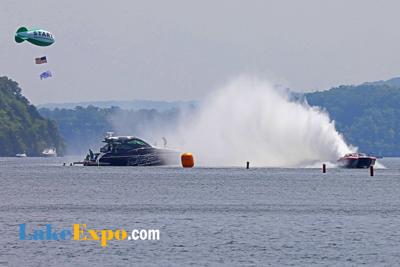 Shootout Start Boat Gets Soaked