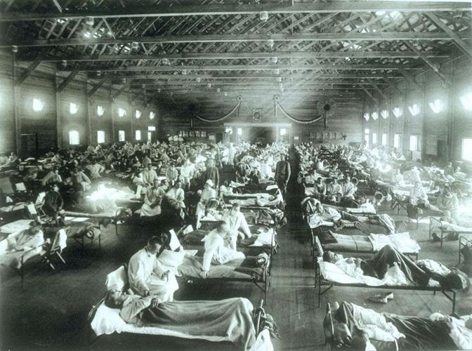 1918 Spanish Flu At Camp Funston, Kansas