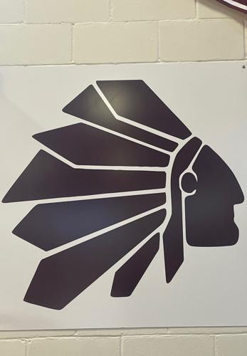 New Osage Indian Emblem At Heritage Elementary