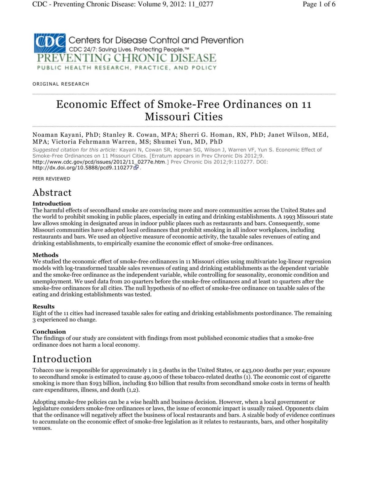 Laurie Business Owners Oppose City-Wide Smoking Ban | Lake ...