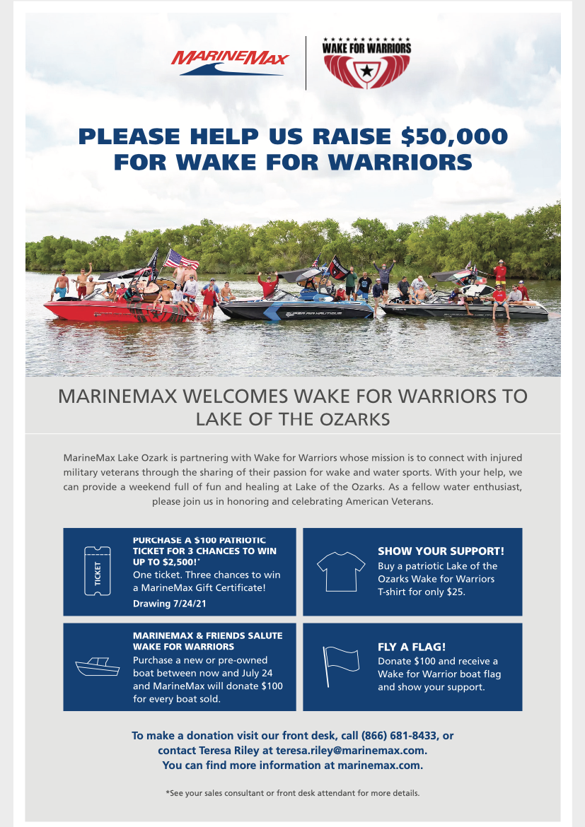 Sign Up Now For Family Fun Wakesurf Competition To Benefit Wounded Veterans Upcoming Events Lakeexpo Com