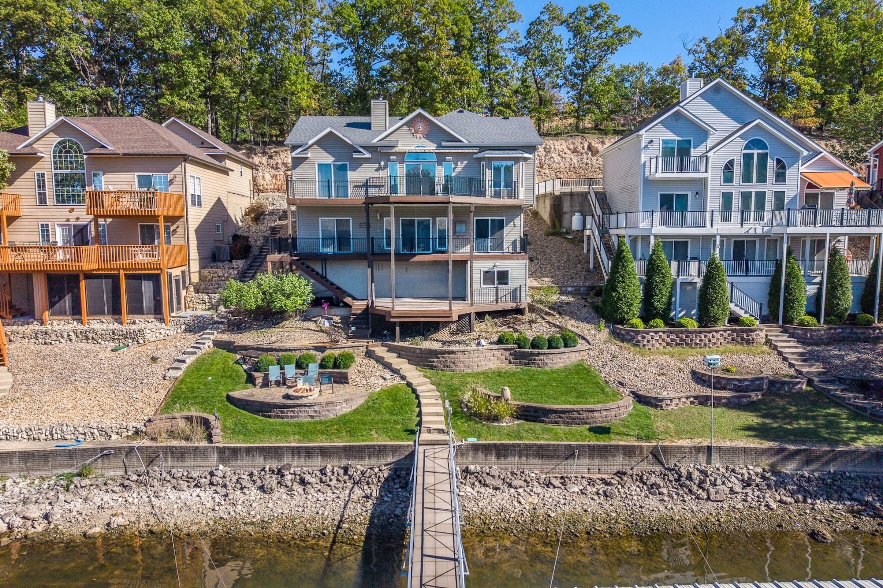 Lake Home Brings Back Summer With Huge Views & 3-Well Dock At The 19MM