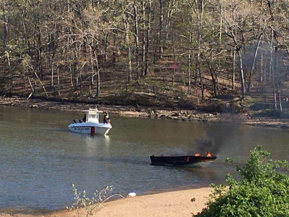 Boat Catches Fire On Lake Of The Ozarks With Two Aboard, No Injuries