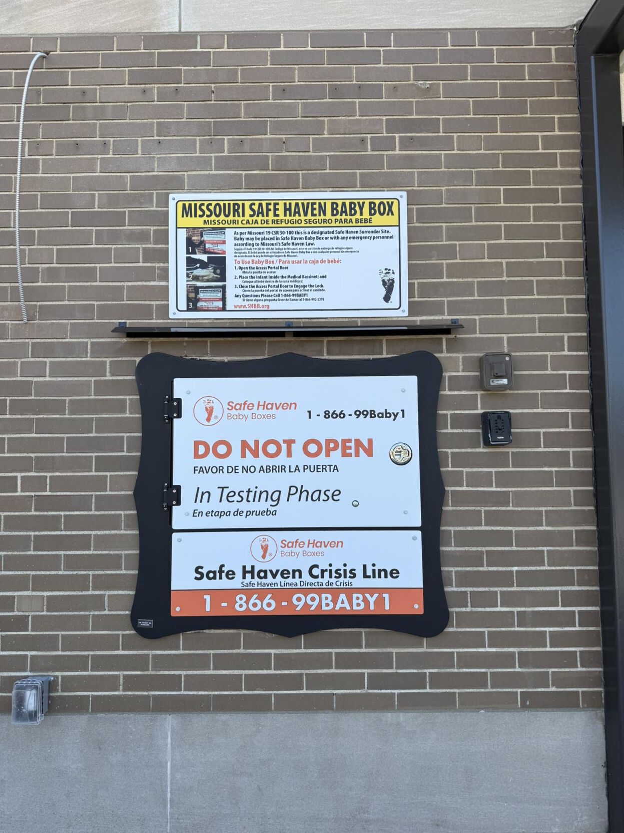Safe Haven Baby Box (testing phase)
