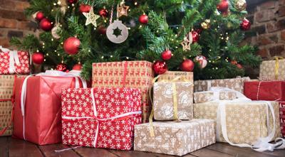 Christmas Gifts Under Tree - Royalty-Free Image