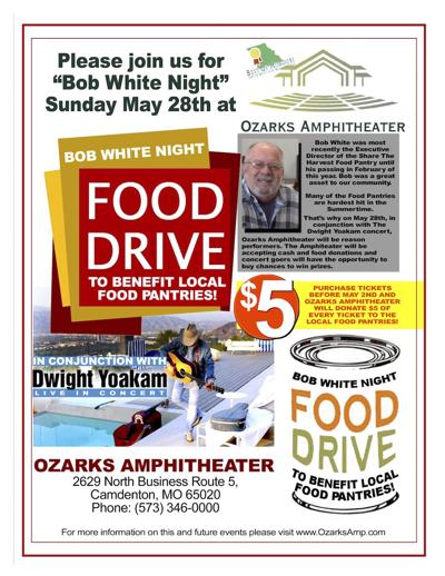 Bob White Night: Dwight Yoakam Concert to Benefit Lake Of The Ozarks Area Food Pantries