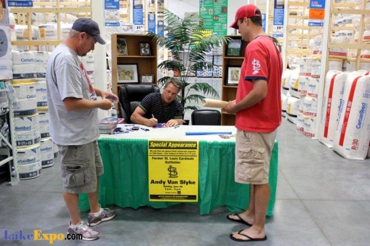 Andy Van Slyke appears at Menards in Lake Ozark