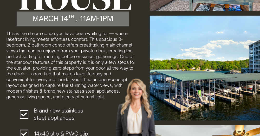 OPEN HOUSE SATURDAY! Prime Condo with Stunning Main Channel Scenery
