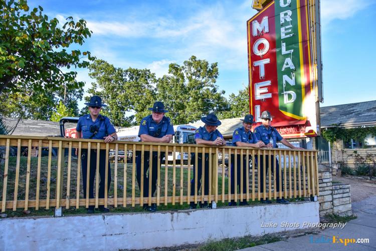 Bikefest - Troopers Watch The Crowd