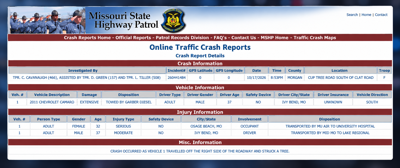 MSHP Crash Report Image