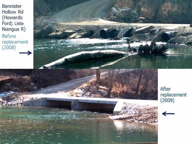 Howard's Ford Crossing -- Before & After