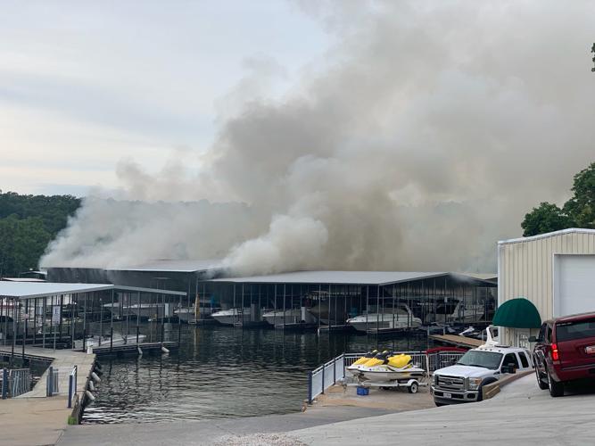 Boat Fire at Village Marina