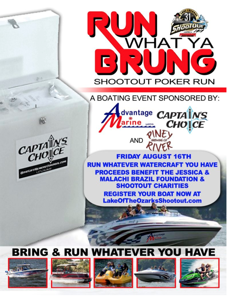 Shootout "Run What Ya Brung" Poker Run Lake of the Ozarks Boating