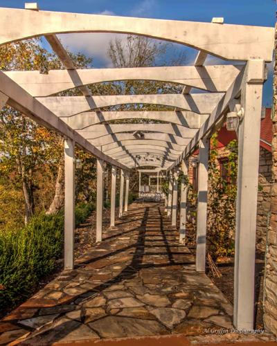 Pergola at Shawnee Bluff Winery on the Niangua