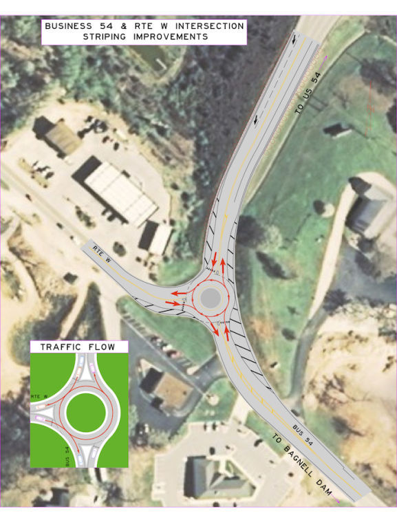 Mini-roundabout planned for Bus. 54, Hwy. W intersection | Lake of the ...