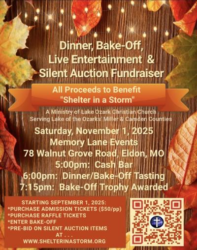 "Shelter in a Storm" - 2nd Annual Fall Fundraiser & Bake-Off