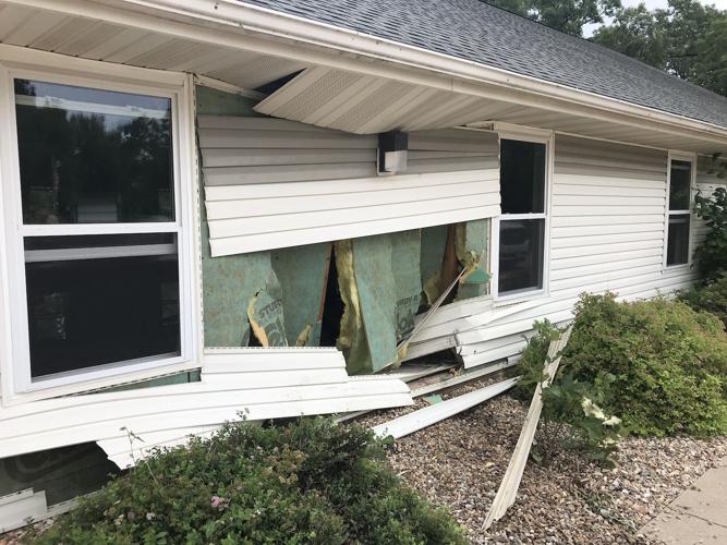Damage At Lake West Aquatic Center From Car Crash