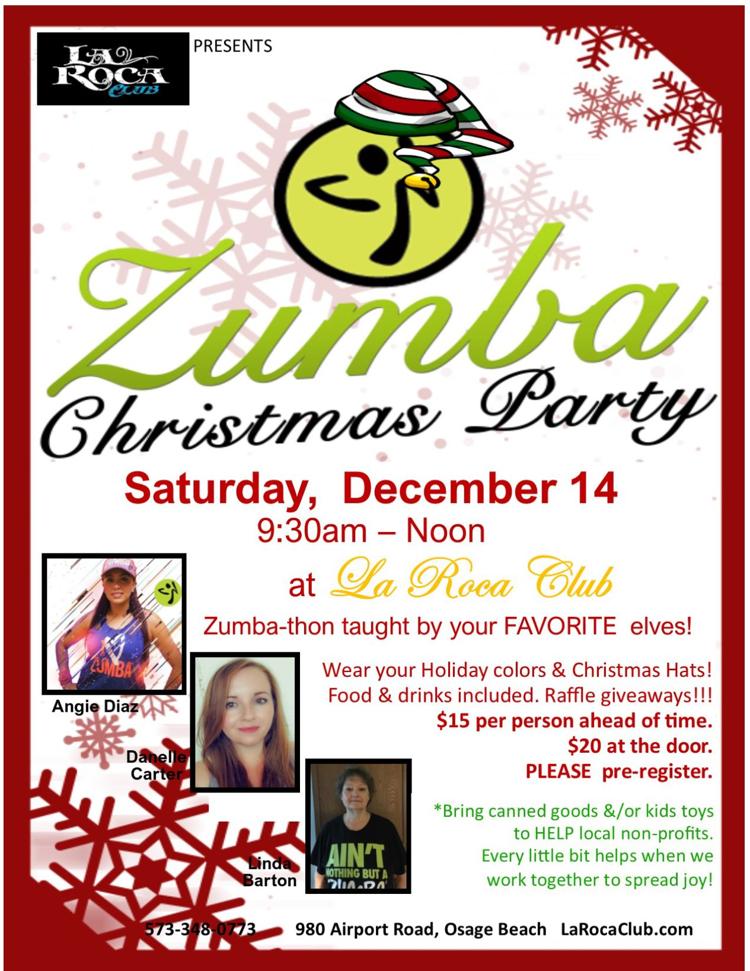 Zumba Christmas Party Food Toy Drive At La Roca Club Charity Events Lakeexpo Com