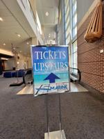 Overland Park Boat Show -- Tickets Upstairs -- Escalators