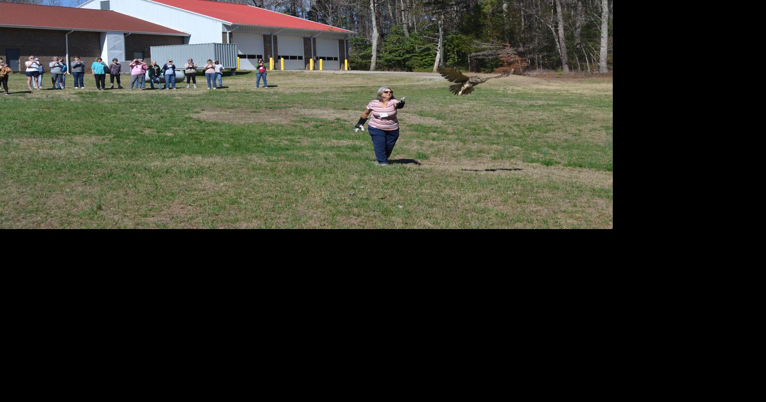 Barred Owl returns to the wild: Claws, Inc. delivers wildlife bird presentation to LGLC activity group