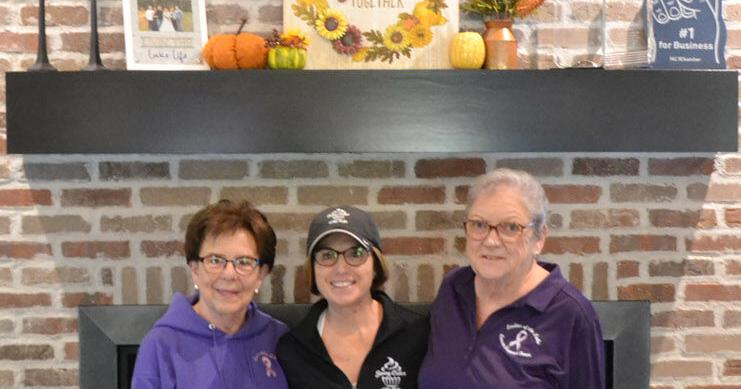 Jenny Cakes at the Lake gives a sweet donation to the Ladies of the Lake Cancer Support Team