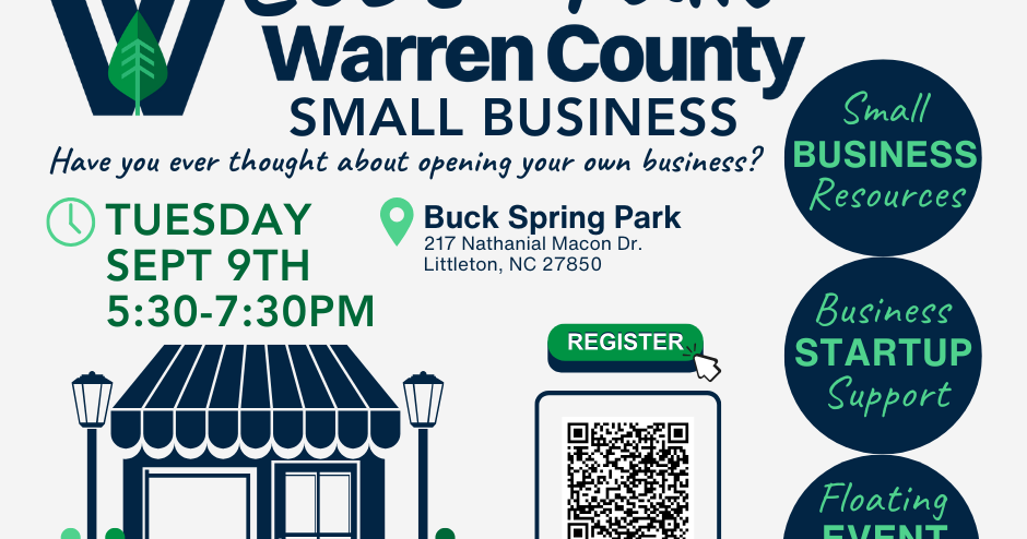 “Let’s Talk” Warren County – Small Business Event Coming to Buck Spring Park