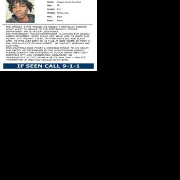 Virginia State Police; Critically Missing Adult Alert | News ...