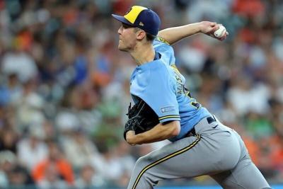 Jacob Misiorowski pitching, USA Today Network photo