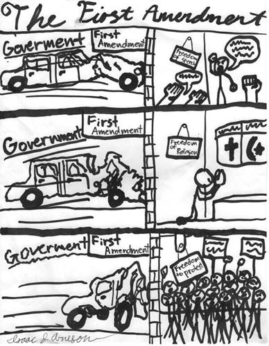 Civics Games middle school cartoon winner