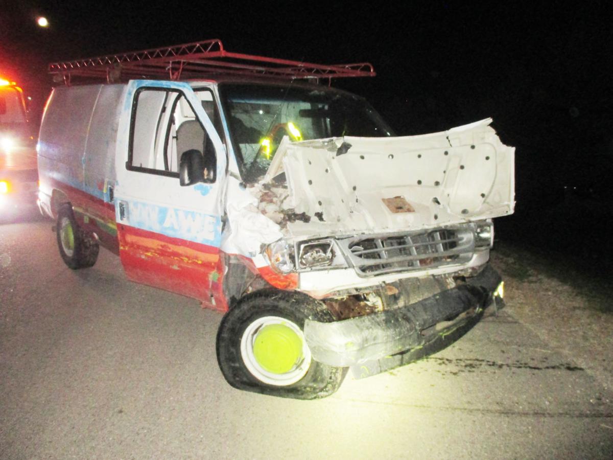 Police chase crash vehicle