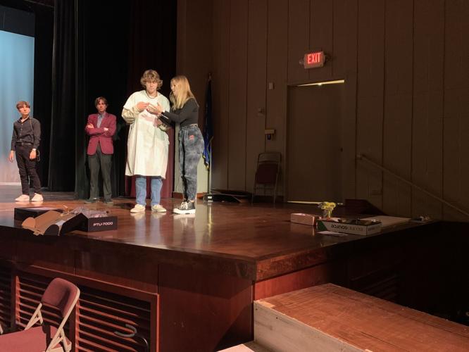 Badger High School performing arts students rehearse for their upcoming production of "Big Fish: The Musical"