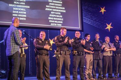 Police, fire and rescue chiefs receive Lakeland donations.