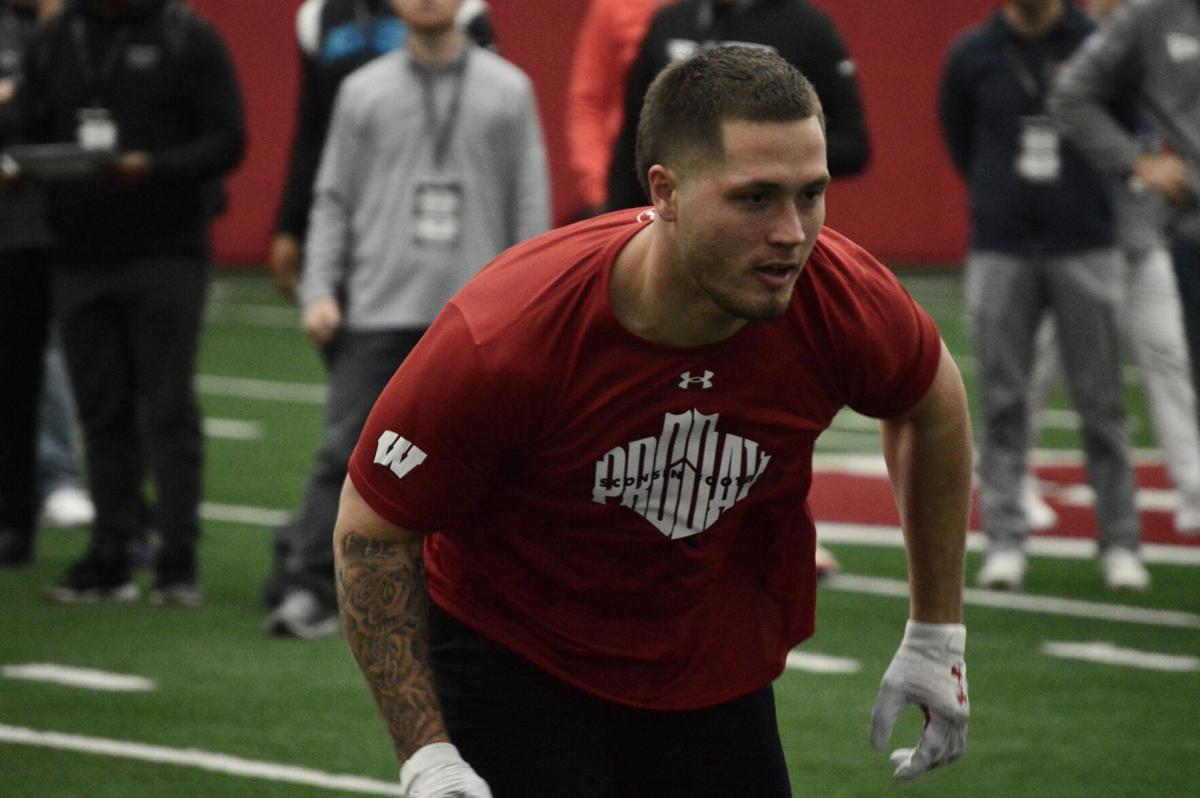 Nick Herbig Pro Day position group work