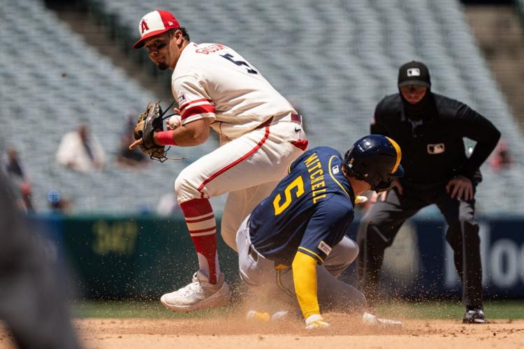 BASEBALL-MLB-LAA-MIL/