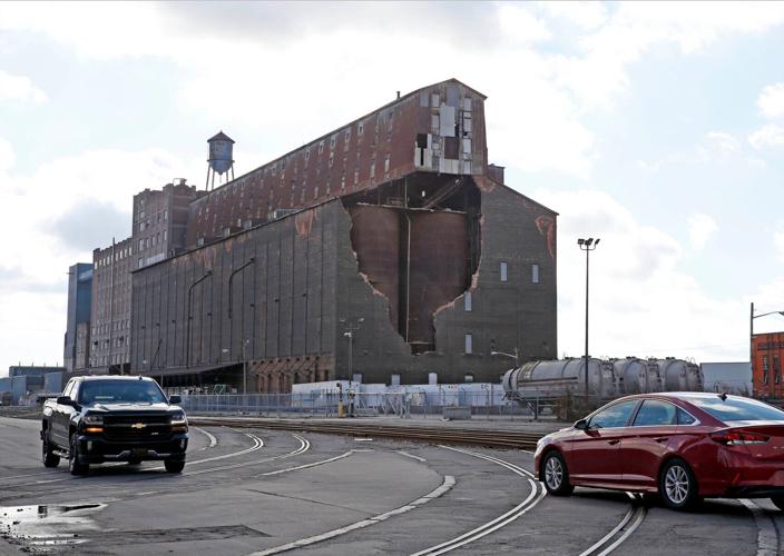 Great Northern grain elevator damage